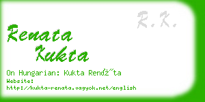 renata kukta business card